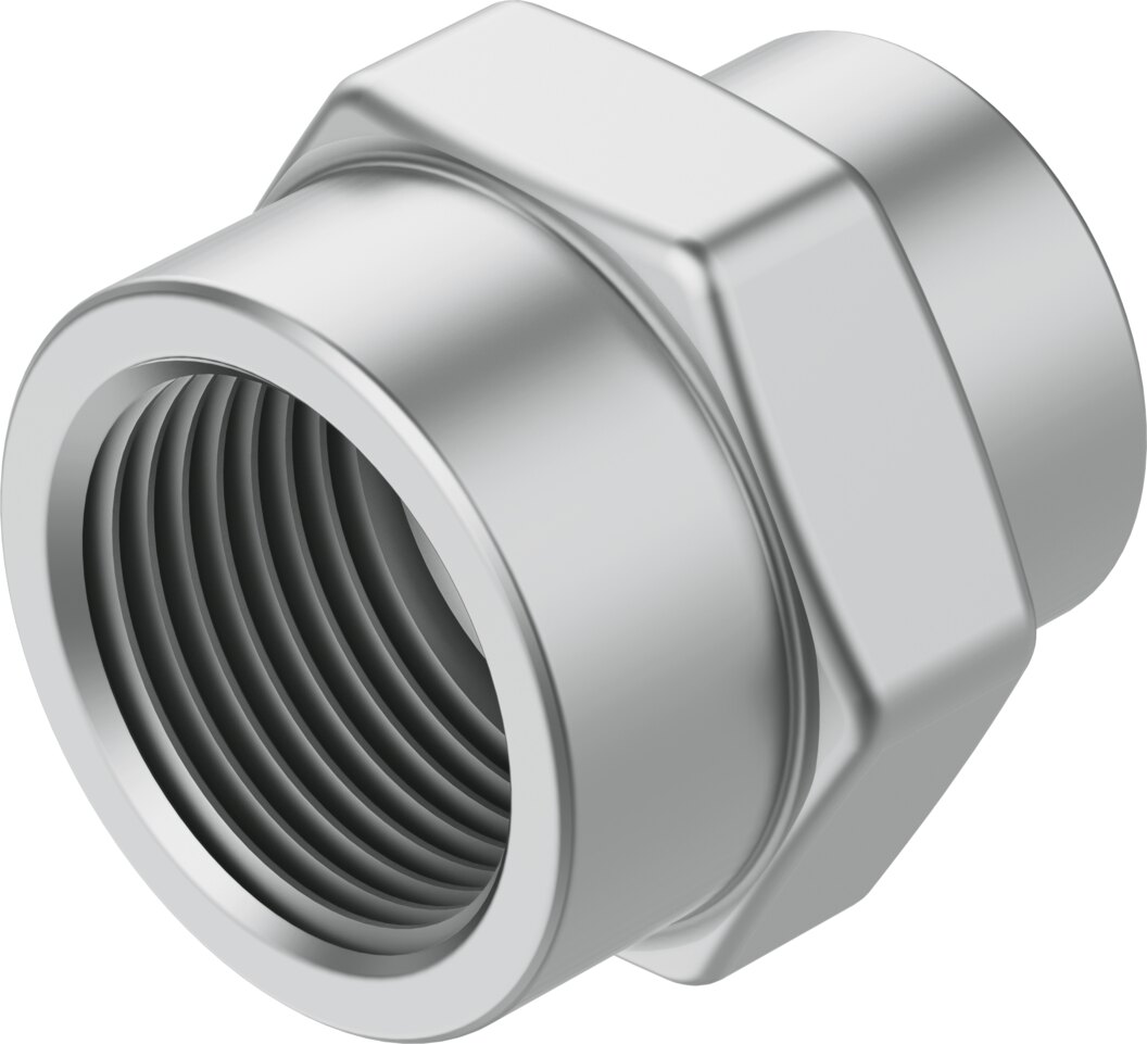 Festo NPFC-R Reducer bushing brass, nickel-plated BSPP - 3/8", 1/4", NPFC-R-G38-G14-F