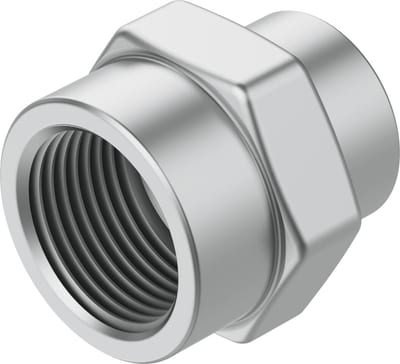 Festo NPFC-R Reducer bushing brass, nickel-plated BSPP - 3/8", 1/4", NPFC-R-G38-G14-F