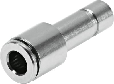 Festo NPQH-D Connector nickel-plated brass - 10mm, 4mm, NPQH-D-S10-Q4-P10