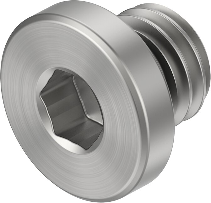Festo NPQR-BK Closure screw brass, nickel-plated metric - 5mm, NPQR-BK-M5