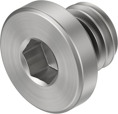 Festo NPQR-BK Closure screw brass, nickel-plated metric - 5mm, NPQR-BK-M5