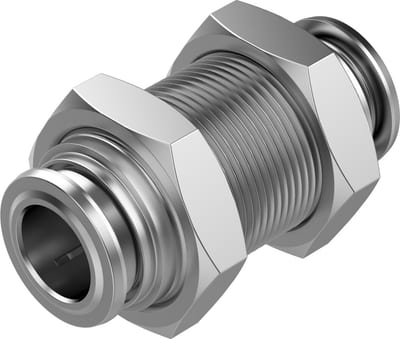 Festo NPQR-H Bulkhead Connection stainless steel - 10mm, 10mm, NPQR-H-Q10-E