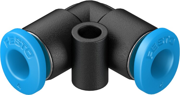 Festo QSML Elbow connector push-in composite - 4mm, 4mm, QSML-4