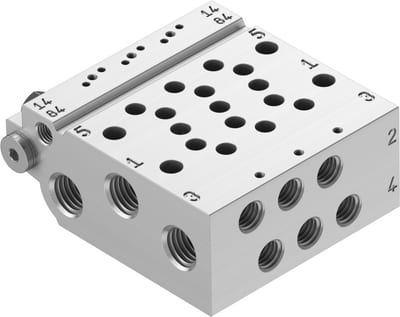 Festo VABM-L1 Connection strip - 1/8", B10/M7, VABM-L1-10HW-G18-3
