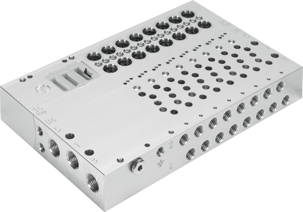 Festo VABM-L1 Connection strip - 1/8", VABM-L1-10HW-G18-4-GR