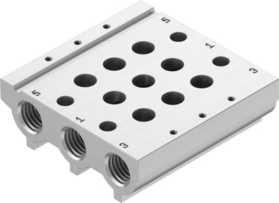 Festo VABM-L1 Connection strip - 1/8", M5/M7, VABM-L1-10S-G18-3