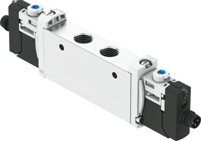 Festo VUVG-L14 Solenoid Valve 5/3 24V DC - G1/8", El, Spring, VUVG-L14-P53C-T-G18-1R8L