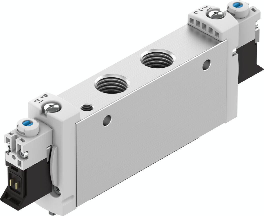 Festo VUVG-L18 Solenoid Valve - G1/4", El, Spring, VUVG-L18-T32U-MZT-G14-1P3