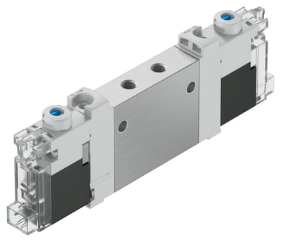 Festo VUVG-LK10 Solenoid Valve 2X3/2 24V DC - El, Spring, VUVG-LK10-T32C-AT-M5-1H2L-S