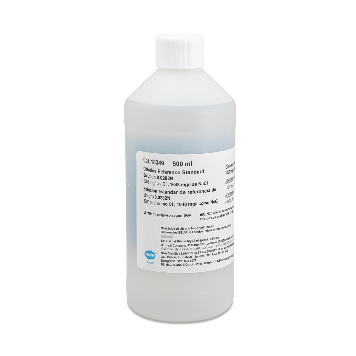 Chloride Standard Solution, 1000 mg/L — 500 ml