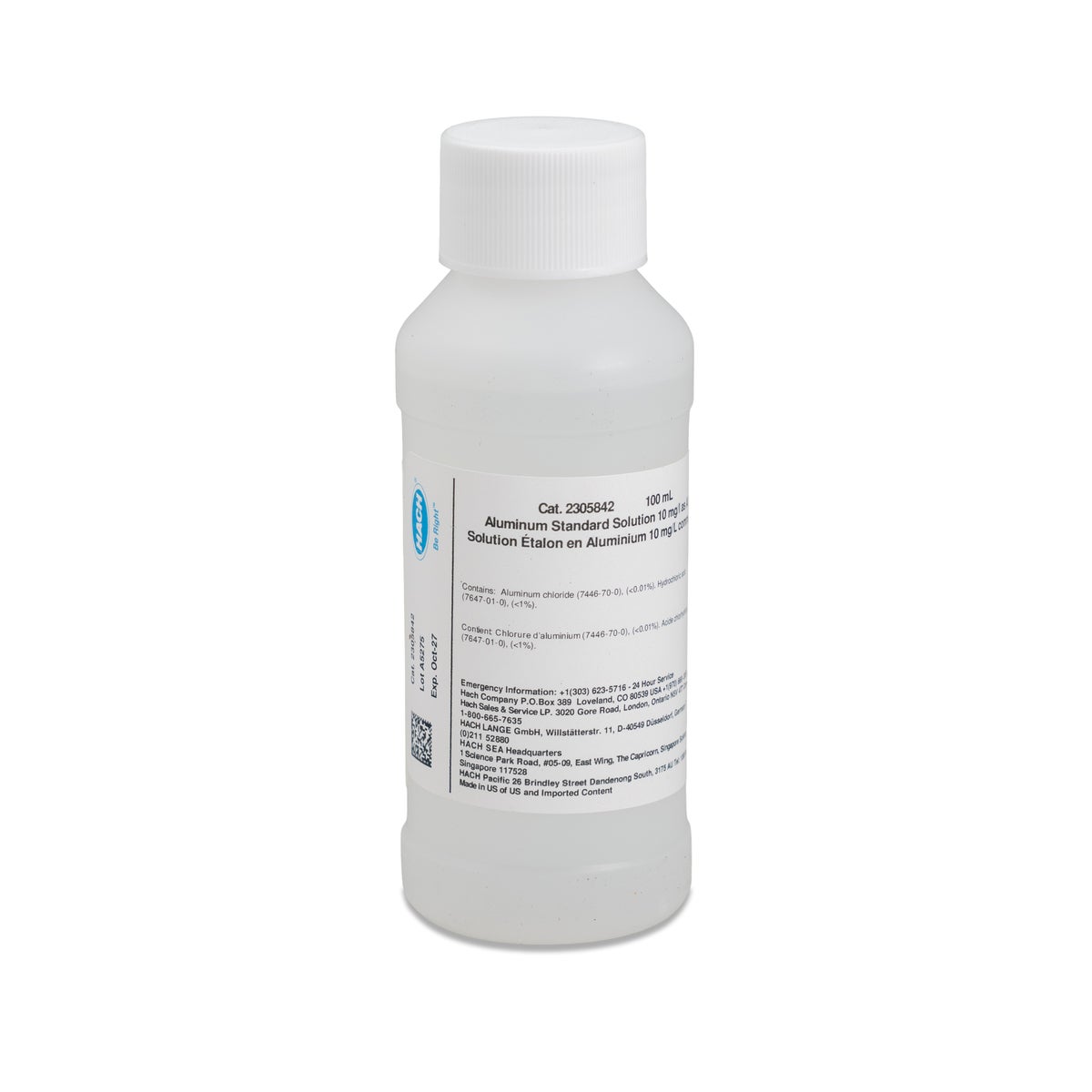 Aluminum Std Soln, 10MG/L 100ml