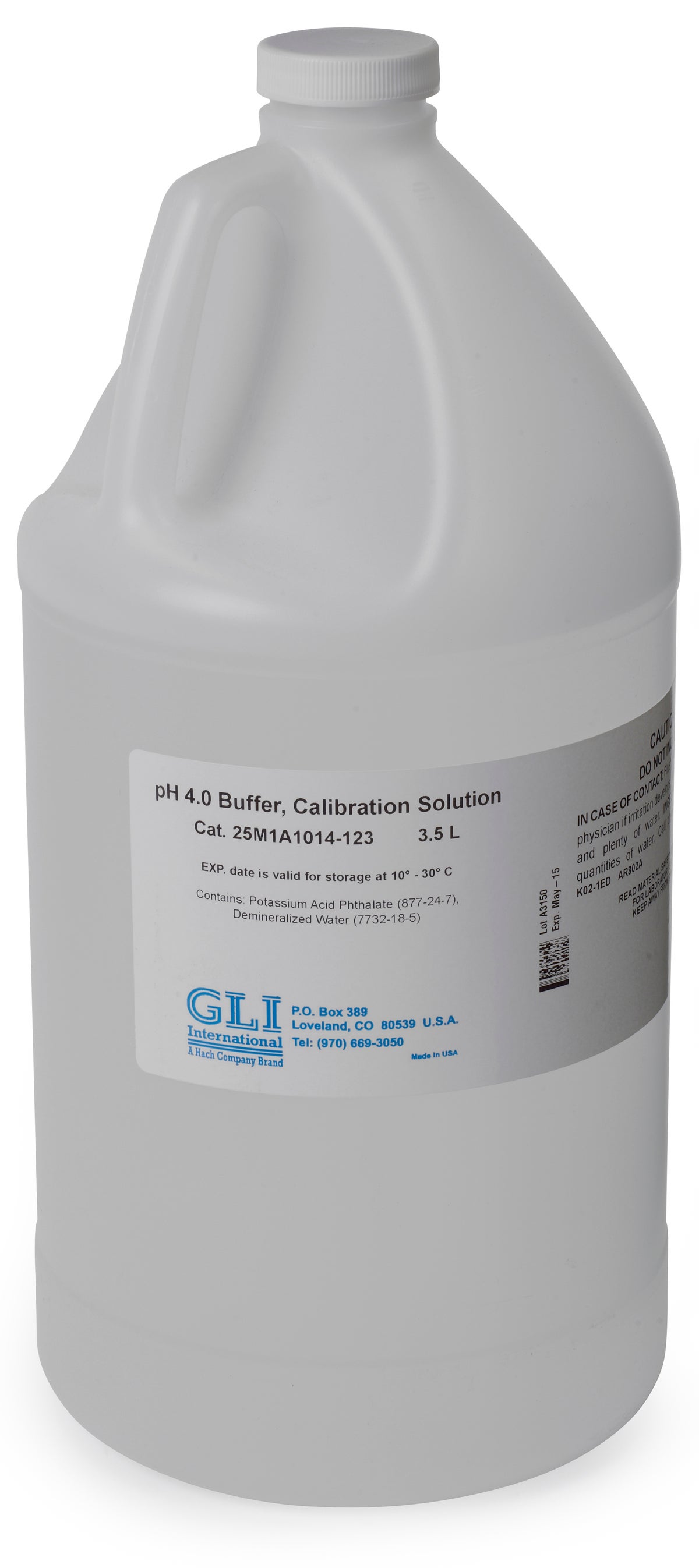 PH4.0 Buffer, 3.5L Calib Soln 3.5 Liter