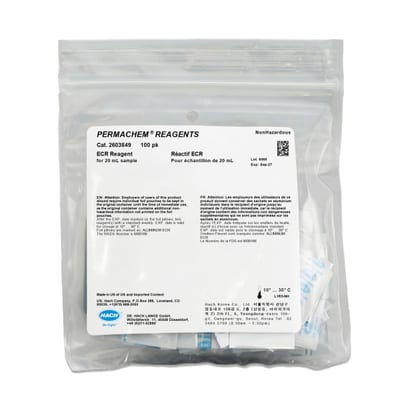 ECR Reagent Powder Pillows, pk/100 — 0.01 - 0.50 mg/L NH3-N