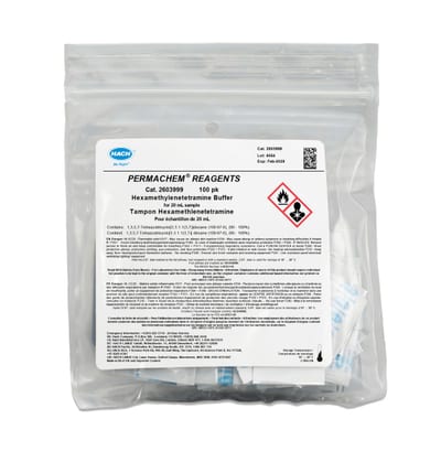 Hexamethylenetetramine buffer reagent — Powder Puter pk/100, 0.002 - 0.250 Al