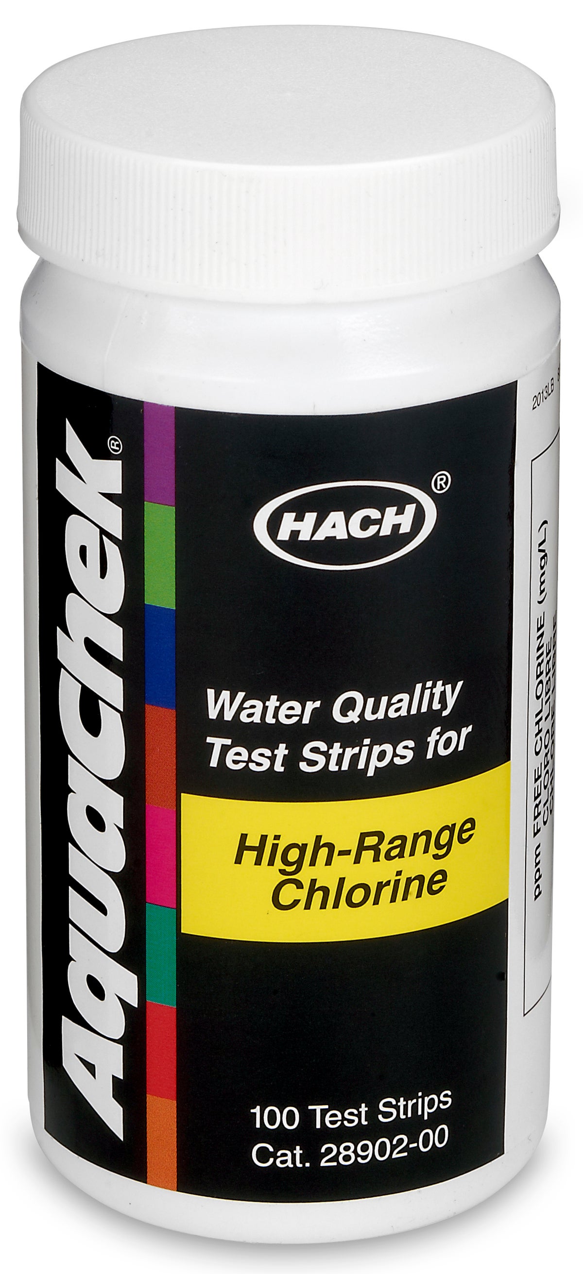 Test strips free chlorine, 0-600 mg/L — 100 pcs