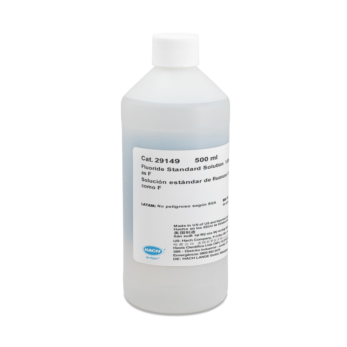 Fluoride standard solution, 1 mg/L — 500 mL