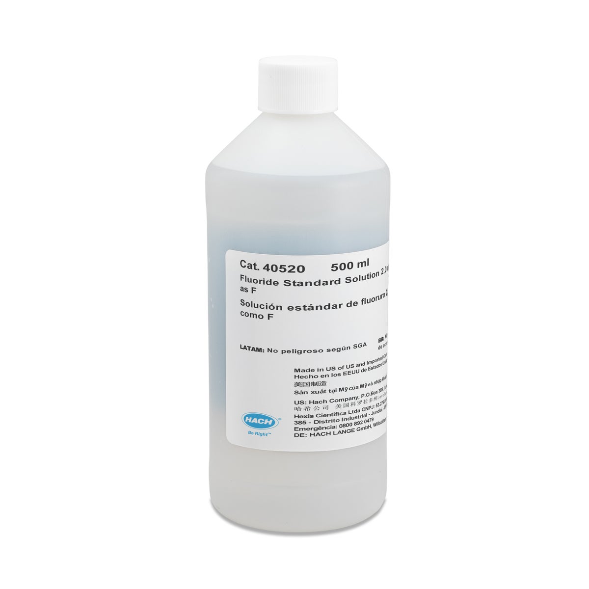 Fluoride standard solution, 2 mg/L — 500 mL