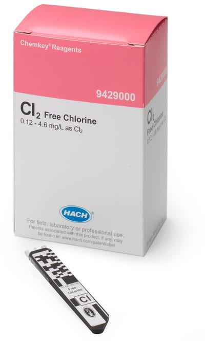 Free Chlorine — 0.04-4.00MG/L CL2 pk/300