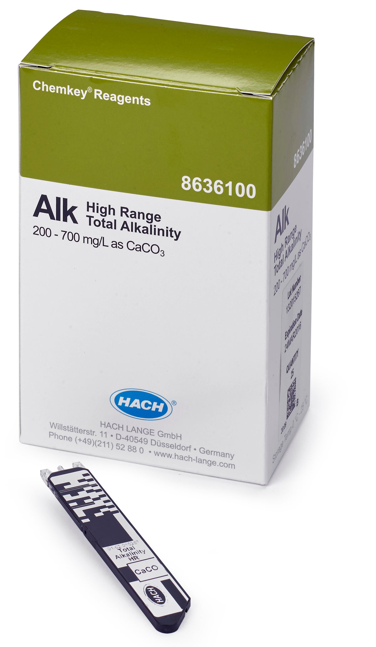 Alkalinity — 200-700MG/L CACO3 pk/25