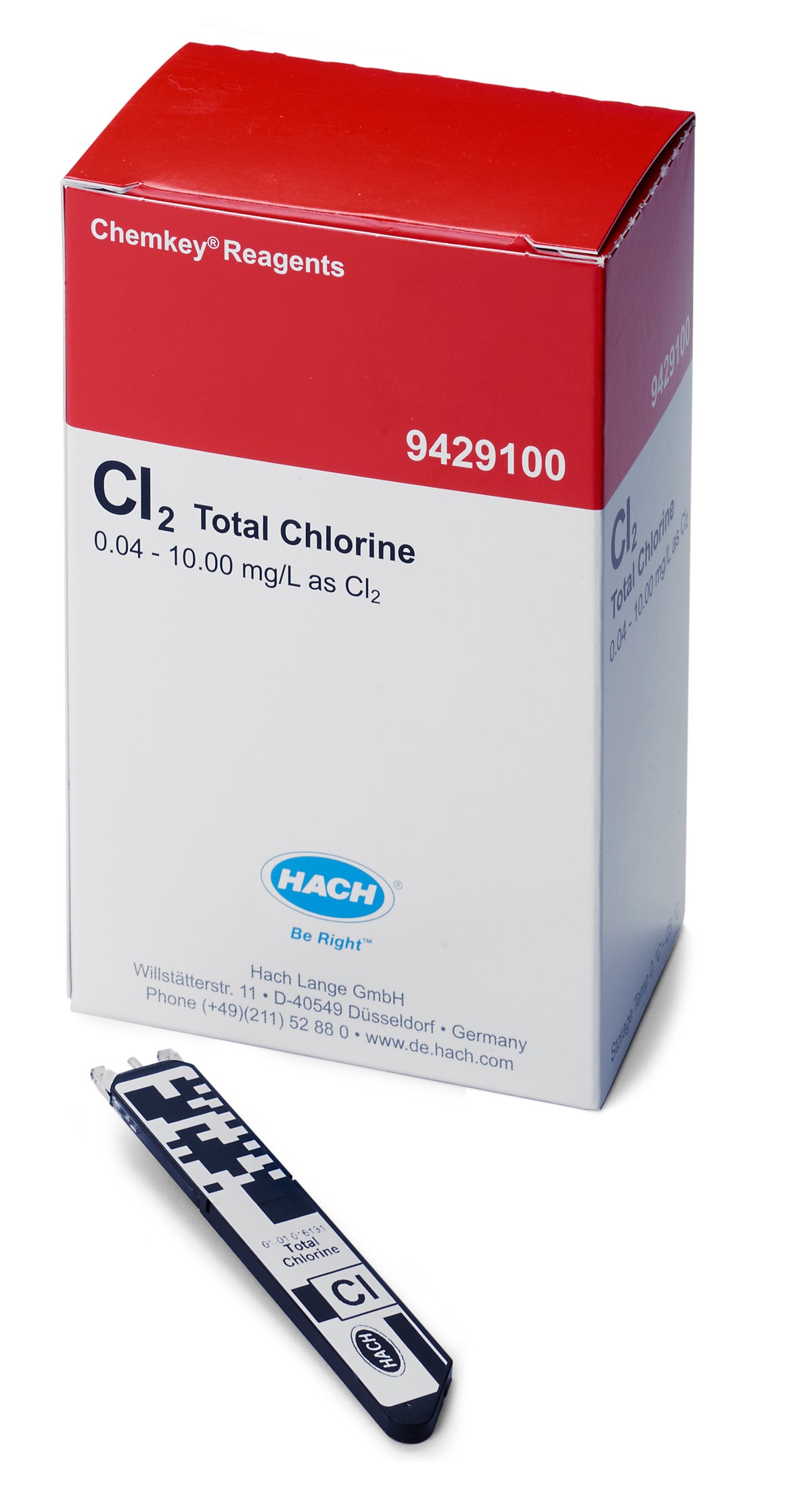 Total Chlorine — 0.04-10MG/L CL2 pk/25