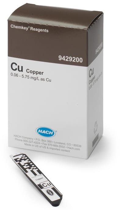 Copper Chemkey — 0.06-5.00MG/L Cu pk/25