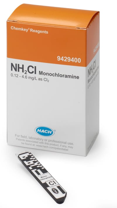 Monochloramine — 0.04-4.00MG/L CL2 pk/25