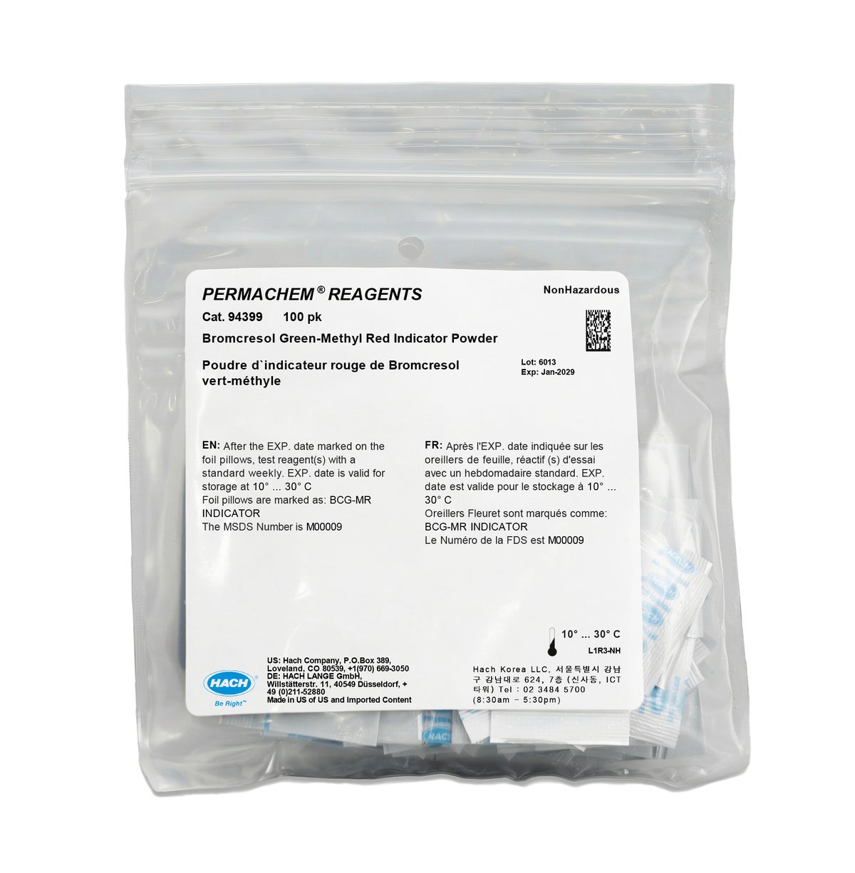 Bromcresol Gr-Meth Red PP pk/100