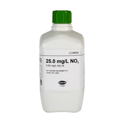 Nitrate Standard (NO3/NO3-N) — 25 mg/l NO3, 5,56 mg/l NO3-N