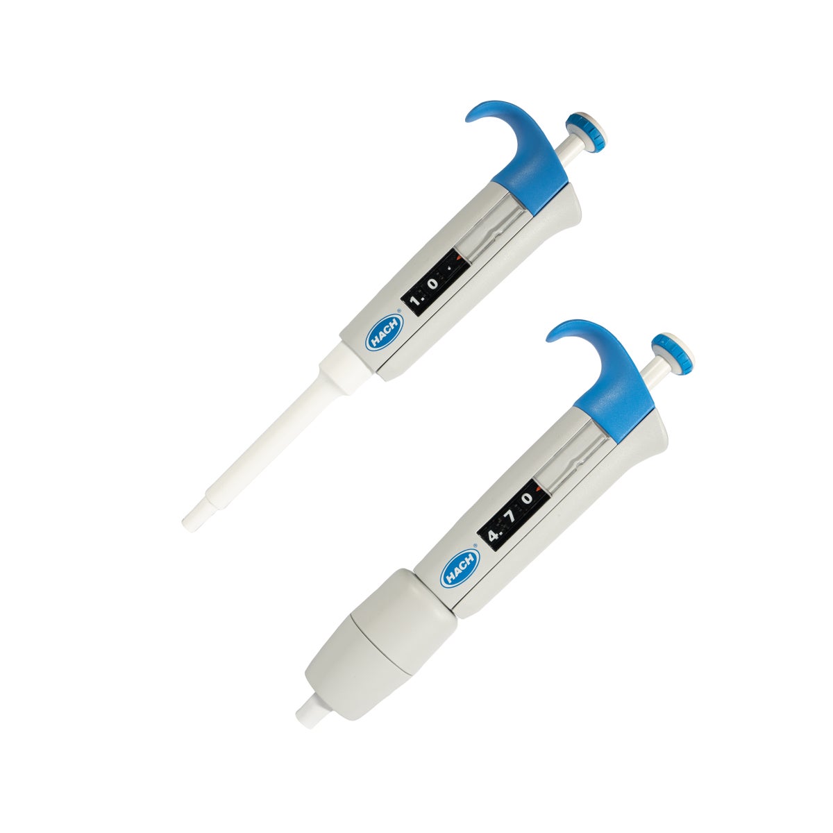 Pipettesett with to Pcs Variable Pipetter — 0.1 - 1.0 mL + 1.0 - 5.0 mL (incl.. tips)