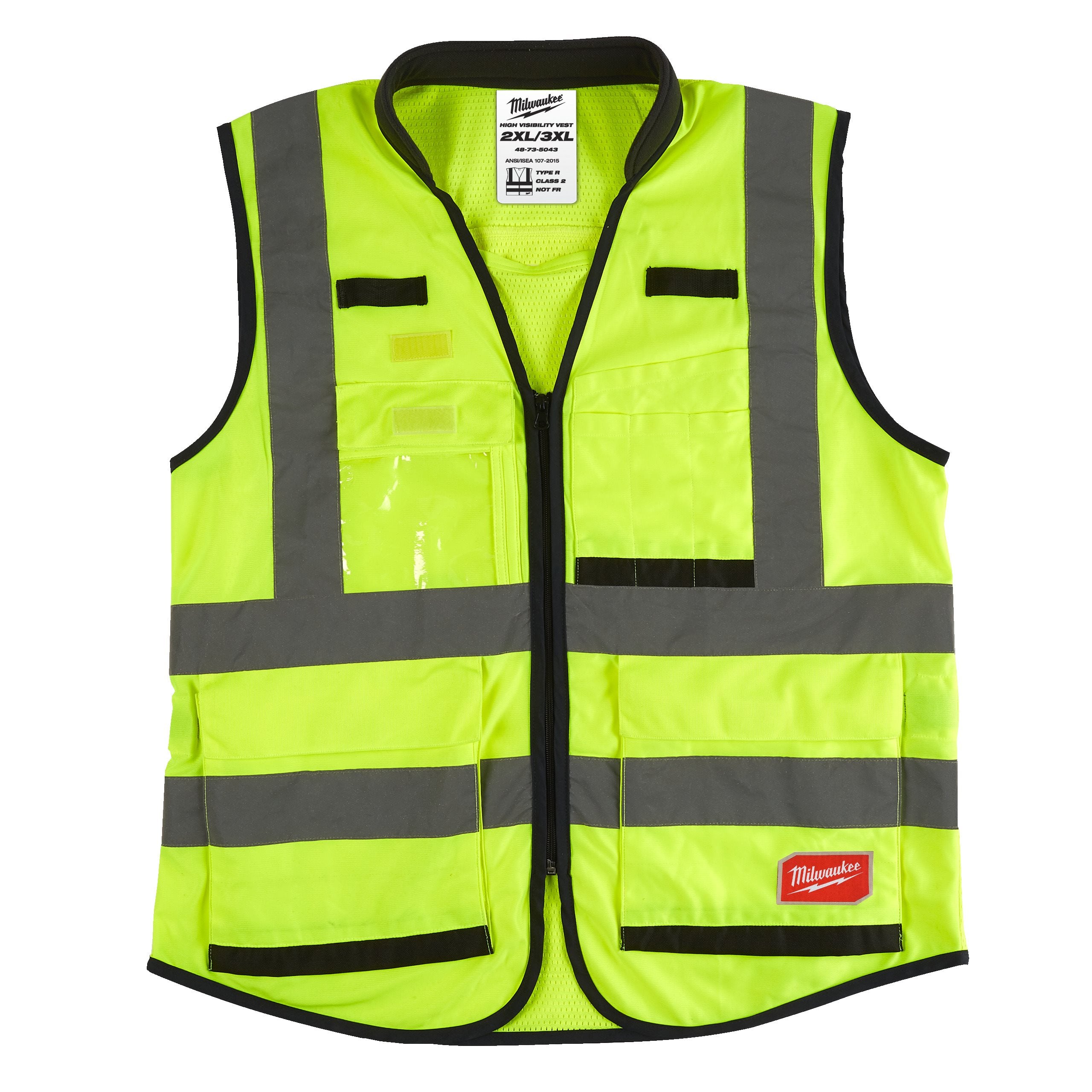 Milwaukee Premium high-visibility vest, Premium High-Visibility Vest Yellow - 2XL/3XL (4932471897)