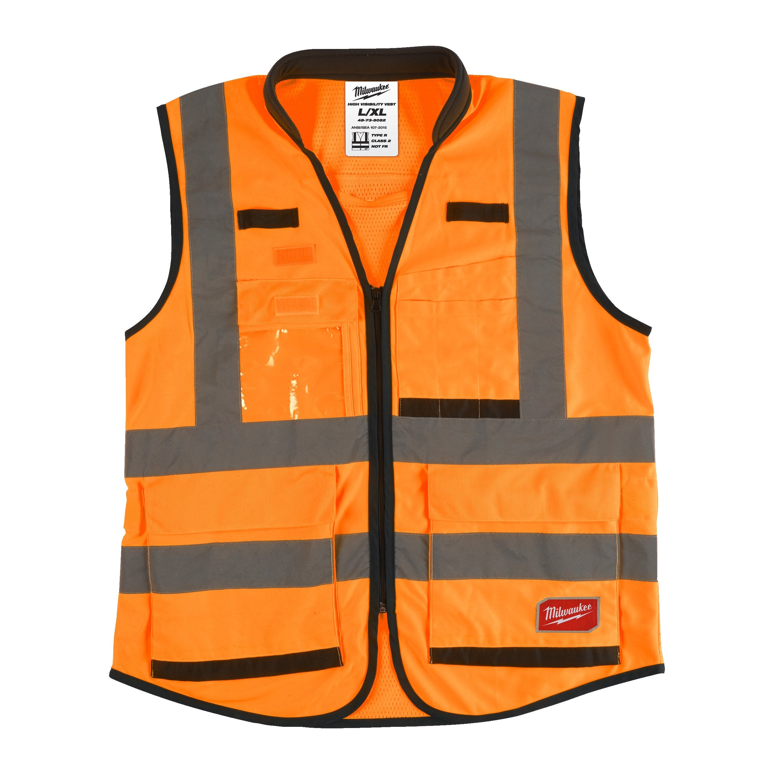 Milwaukee Premium high-visibility vest, Premium High-Visibility Vest Orange - L/XL (4932471899)