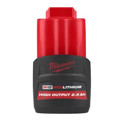 Milwaukee M12™ HIGH OUTPUT™ 2.5 Ah battery, M12 HB2.5