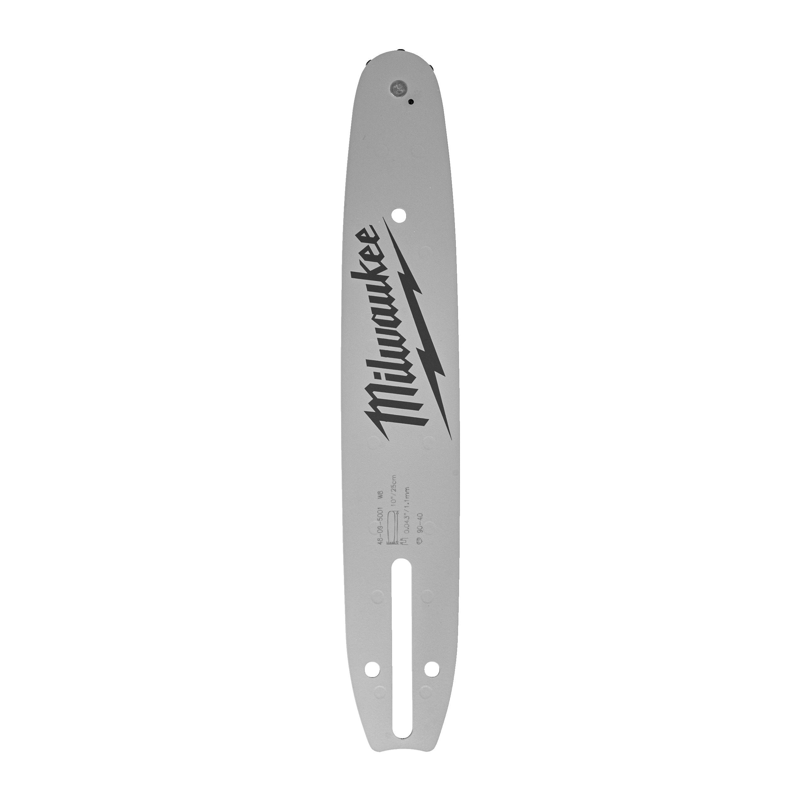 Milwaukee Chainsaw guide bars, 25 cm/ 10″ guide bar ⅜″ x 1.1 mm (4932480170)