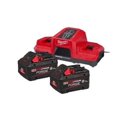 Milwaukee M18™ FORGE™ batteries and charger kit, M18 FORGENRG-802DBSC