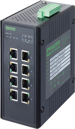 8 Port unmanaged Gigabit Switch 4 PoE Ports IP20 metal (58192)