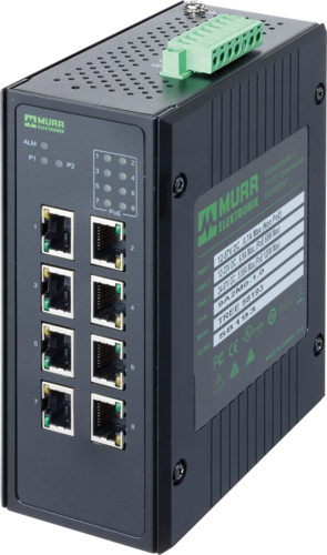 8 Port unmanaged Gigabit Switch 8 PoE Ports IP20 metal (58193)