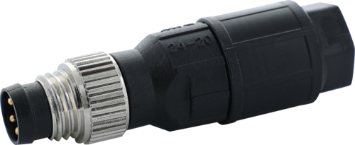 M8 male 0° A-cod. IDC 3-POL., 0,25 - 0,5mm², 2,5 - 5mm (7000-08325-0000000)