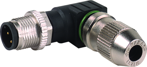 M12 male 90° A-cod. IDC 3-POL., 0.25 - 0.5mm², 4 - 5,1mm (7000-12541-0000000)