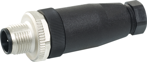 M12 male 0° A-cod. screw terminal 5-POL., max. 0,75mm², 4 - 6mm (7000-12721-0000000)