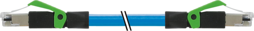 RJ45 male 0° / RJ45 male 0° shielded PUR 1X4XAWG22 shielded bu UL/CSA+drag ch. 5M (7000-74301-6770500)