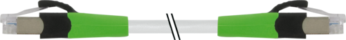 RJ45 male 0° / RJ45 male 0° shielded FRNC/LS0H 2X2XAWG26 shielded gr 2M (7000-74701-7770200)
