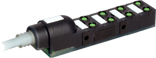EXACT8, 8XM8, 3 POLE Moulded Cable 5.0M PUR 8X0,34+2X0,75, UL/CSA (8000-88010-3590500)