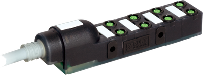 EXACT8, 8XM8, 3 POLE Moulded Cable 5.0M PUR 8X0,34+2X0,75, UL/CSA