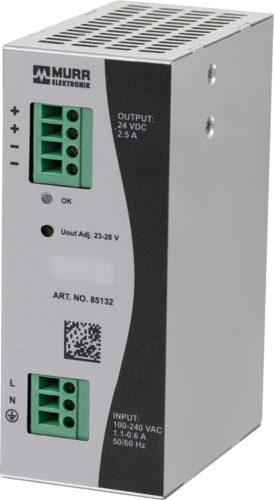 ECO-RAIL-2 Power Supply 1-Phase, In: 90-264VAC Out: 24V/2,5ADC (85132)