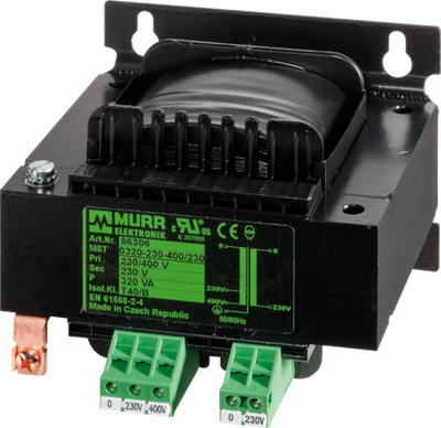 MST 1-Phase Control AND Isolation Transformer P: 800VA In: 230/400VAC Out: 230VAC