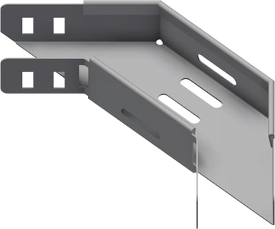 Øglænd System SPB-LB40 Flat Elbow 90°, 50 mm, R75, Pre-Galvanised