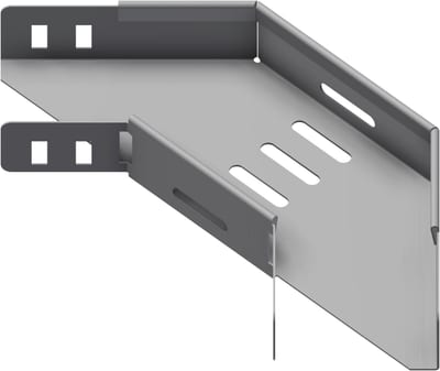 Øglænd System SPB-LB40 Flat Elbow 90°, 75 mm, R75, Pre-Galvanised
