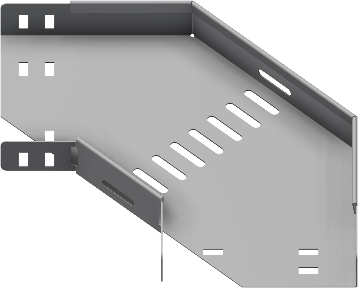 Øglænd System SPB-LB40 Flat Elbow 90°, 150 mm, R75, Pre-Galvanised