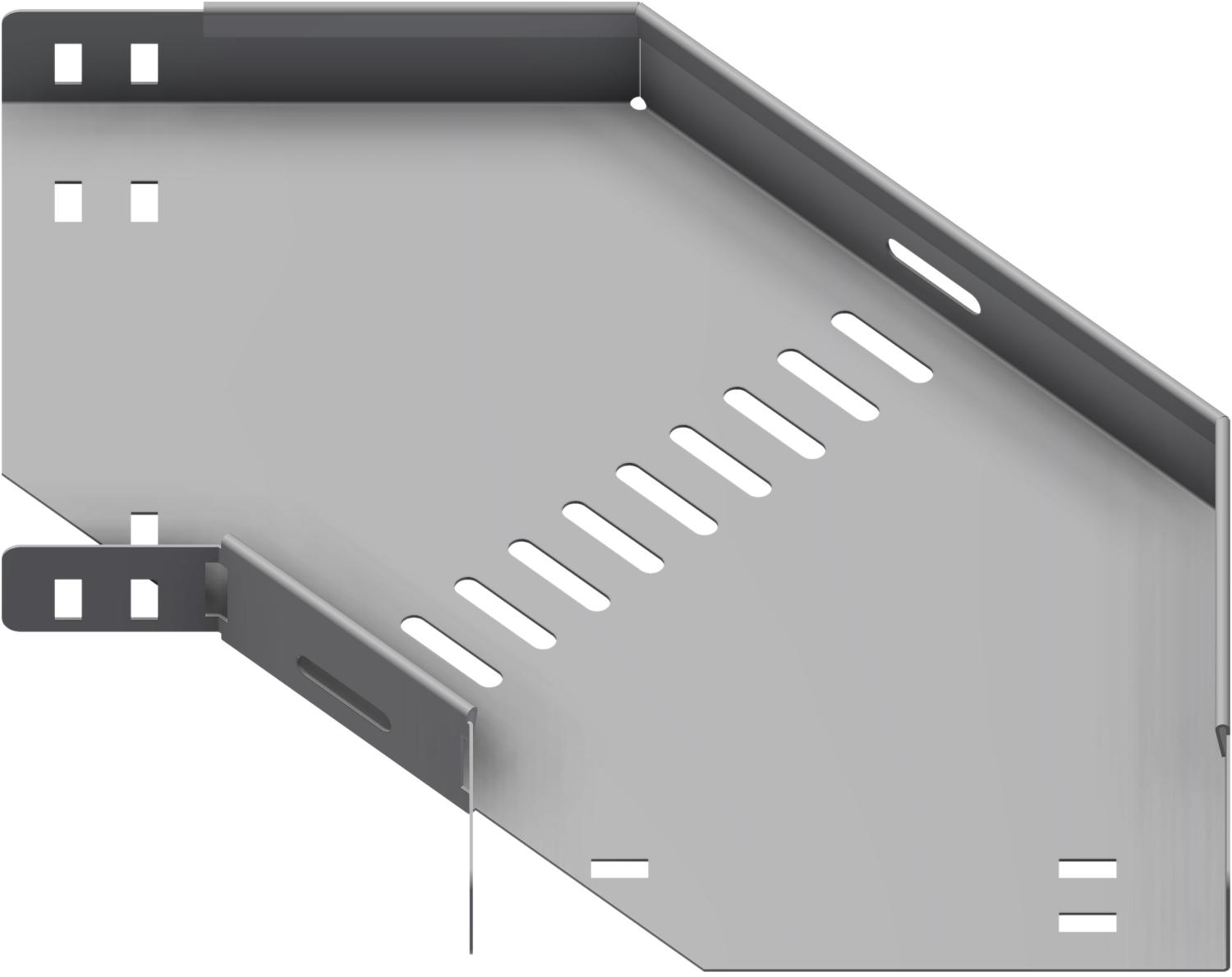Øglænd System SPB-LB40 Flat Elbow 90°, 200 mm, R75, Pre-Galvanised