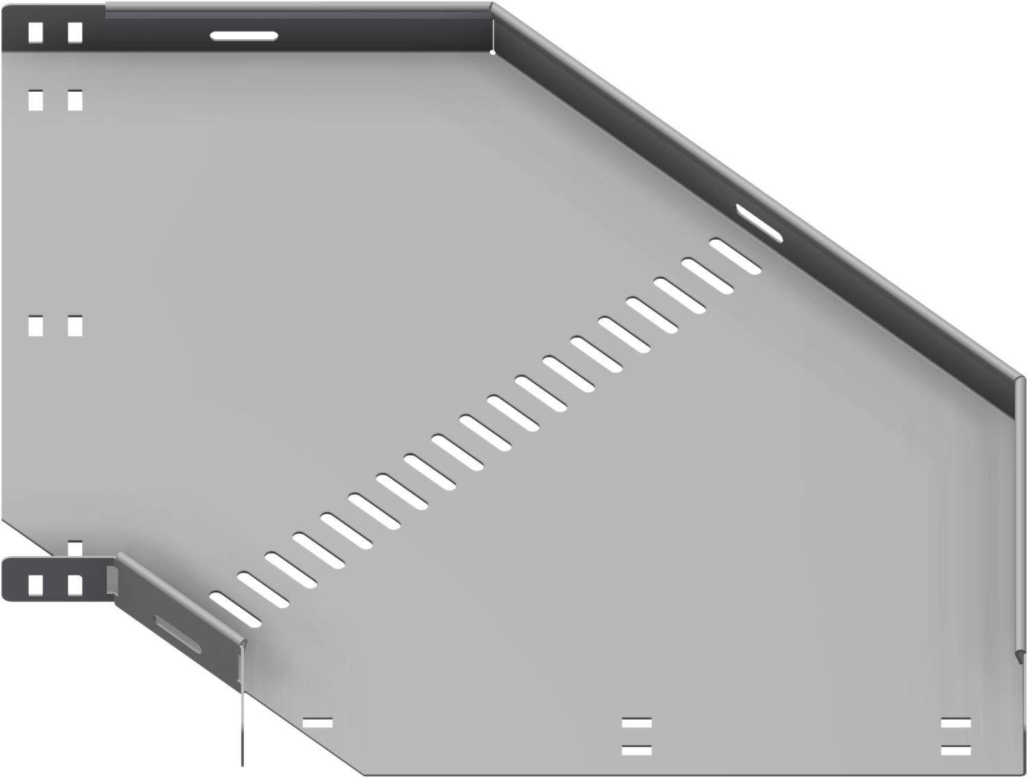 Øglænd System SPB-LB40 Flat Elbow 90°, 400 mm, R75, Pre-Galvanised